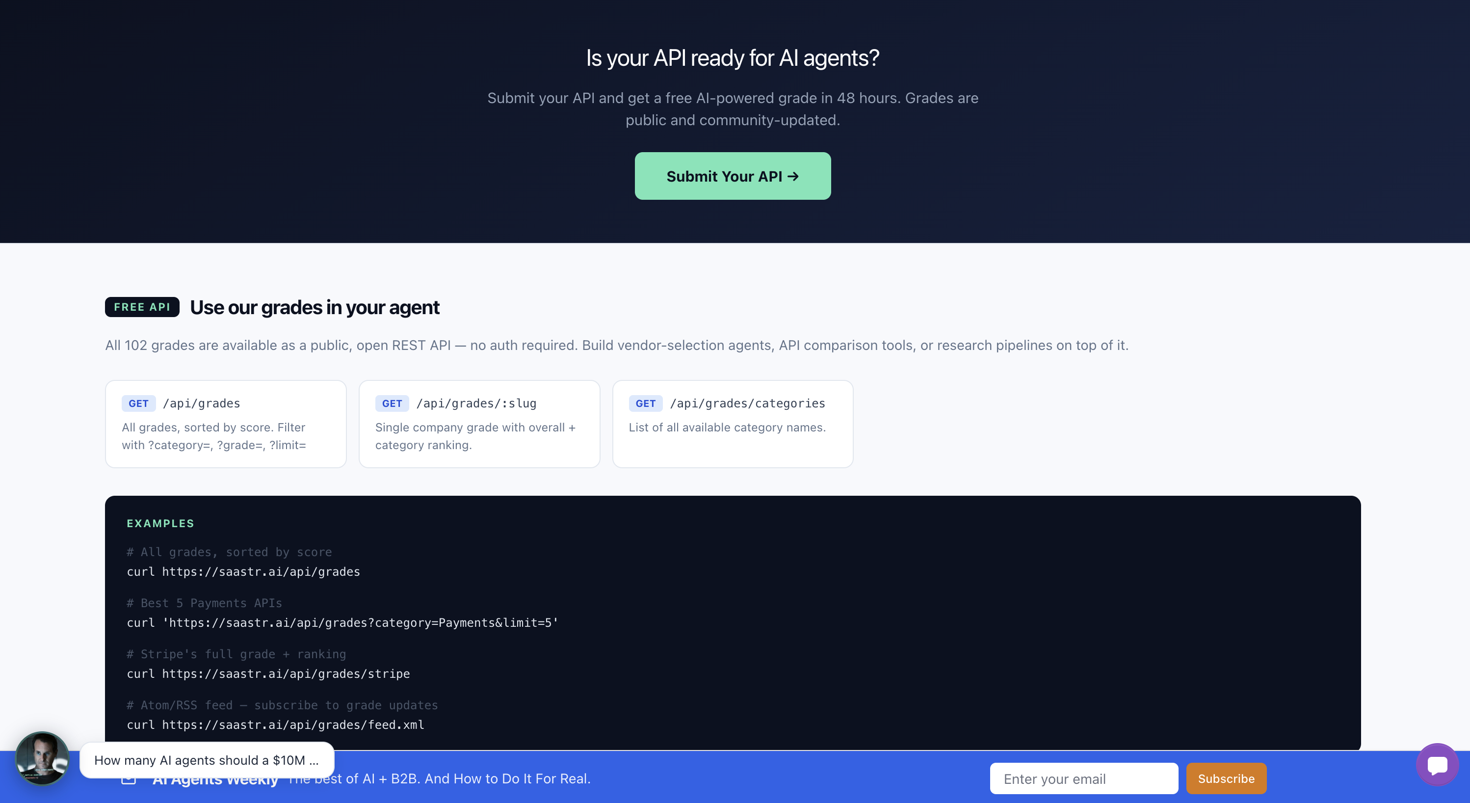 Agentic API Grader by SaaStr.ai gallery image
