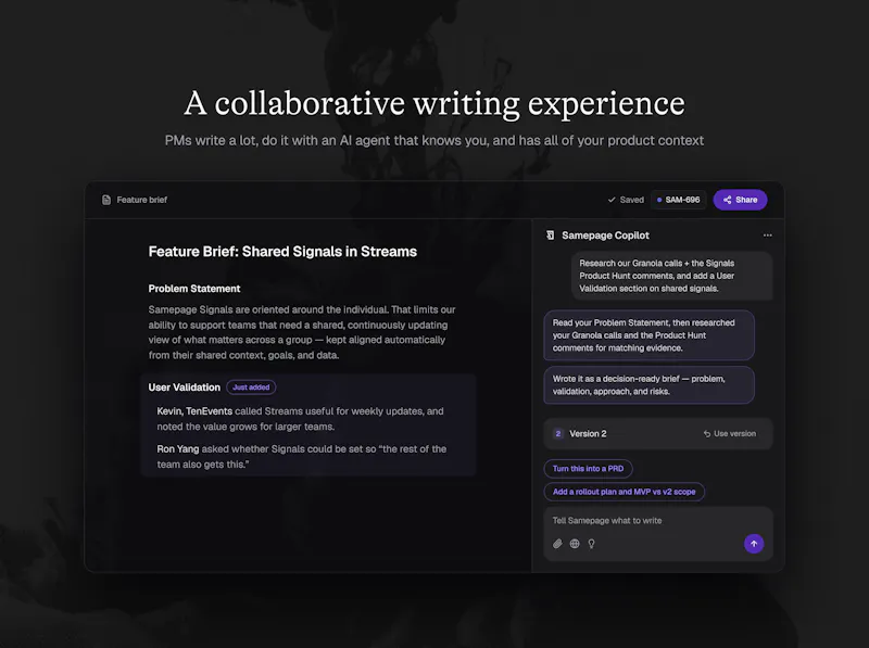 Samepage Artifacts screenshot 2