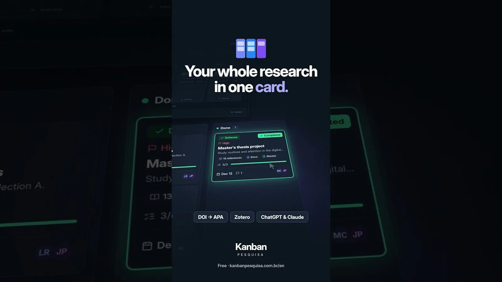 Kanban Pesquisa screenshot 1 (video preview)