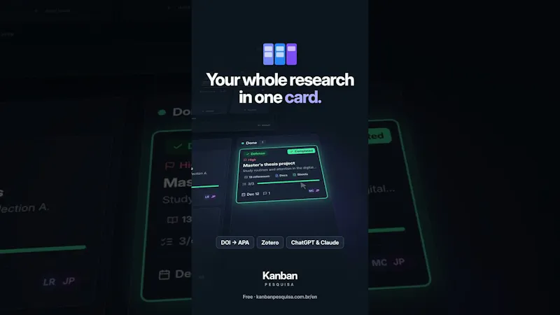 Kanban Pesquisa screenshot 1 (video preview)