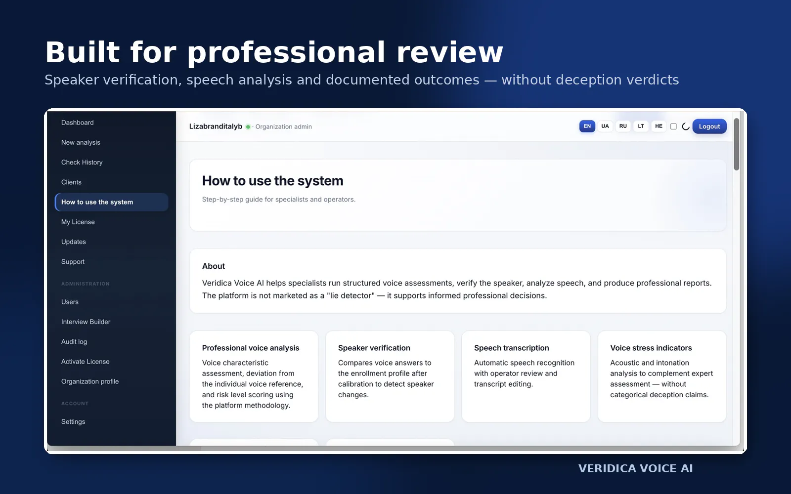 Veridica Voice AI gallery image