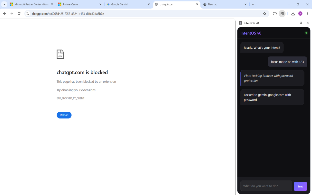 IntentOS gallery image