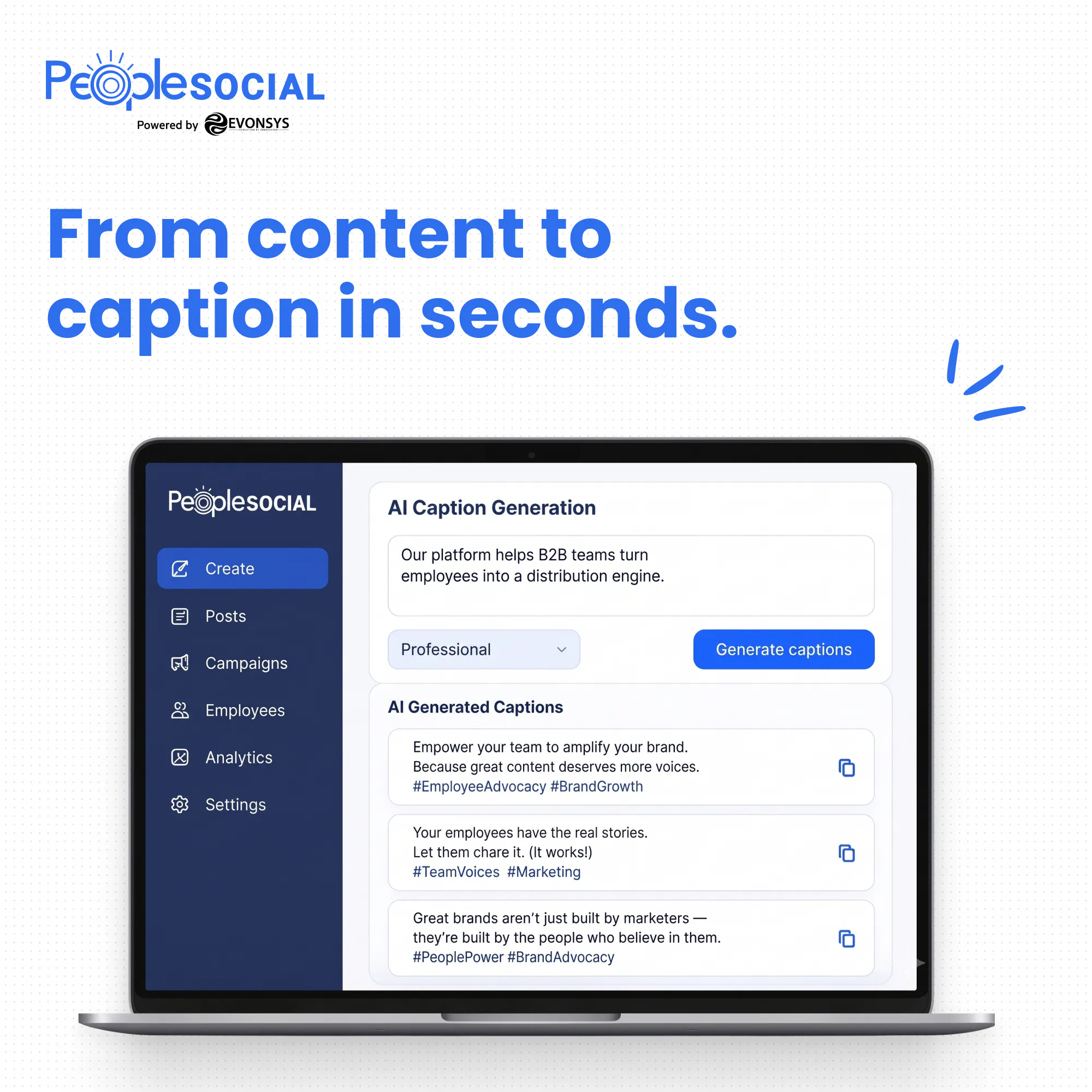 PeopleSocial: X + AI Caption Generation gallery image