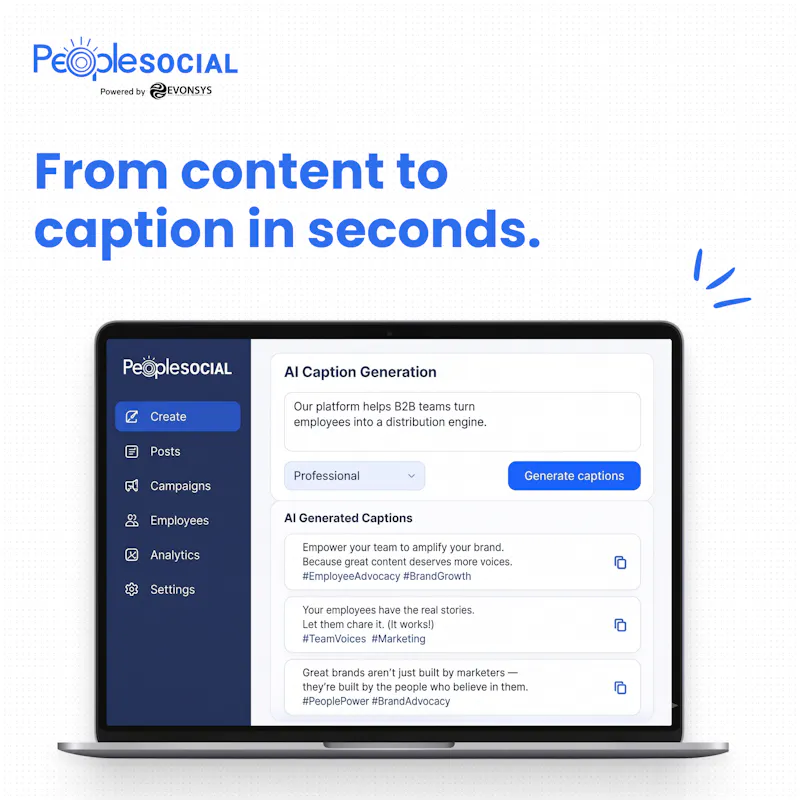 PeopleSocial: X + AI Caption Generation screenshot 4