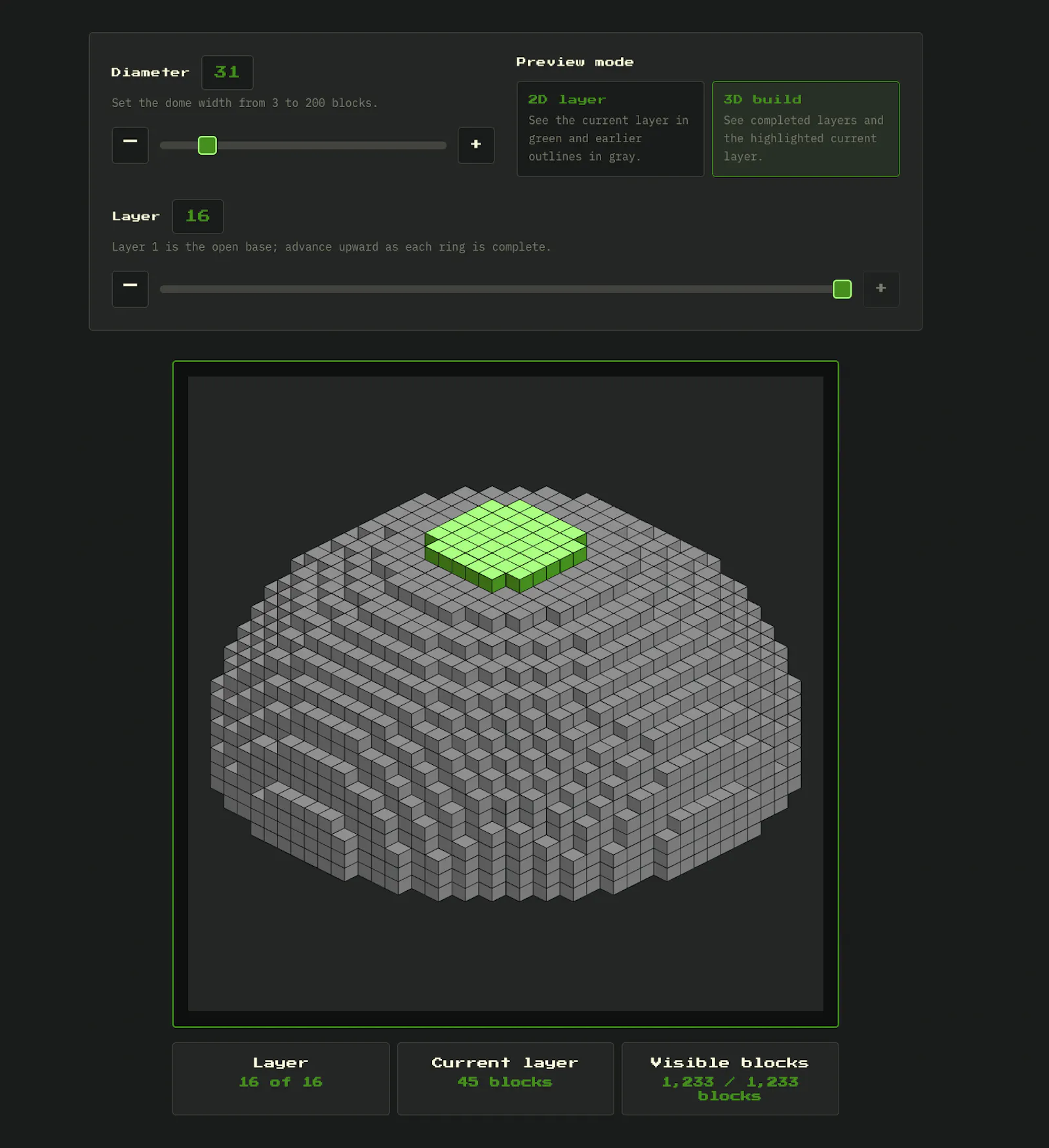 Pixel Circle Builder screenshot 2