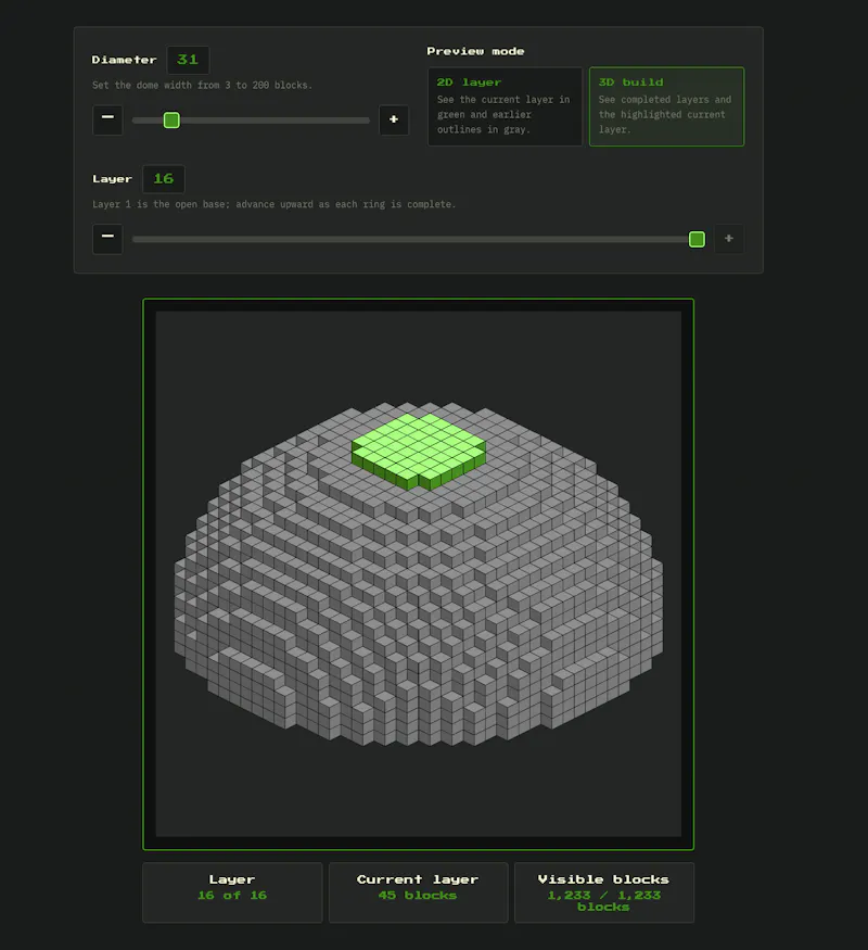 Pixel Circle Builder screenshot 2