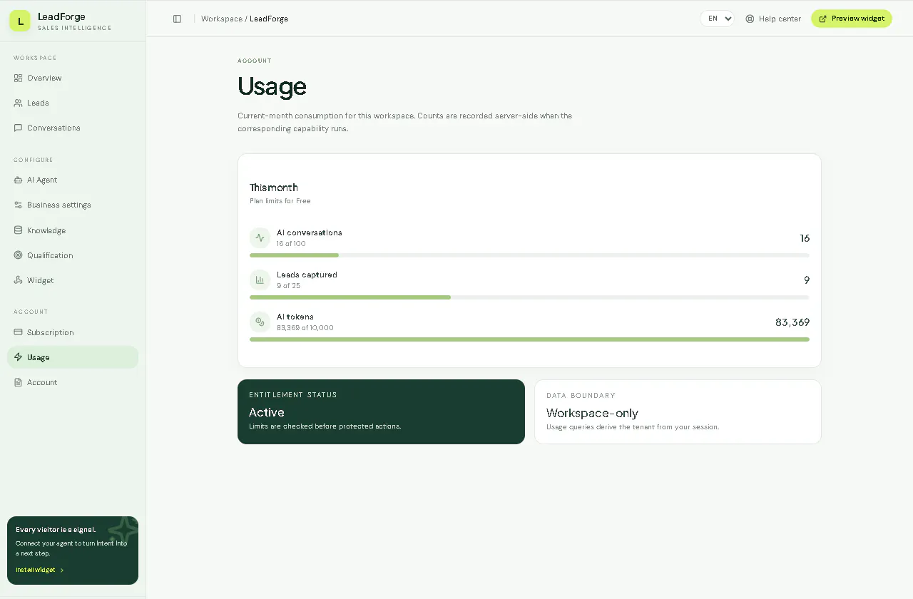 LeadForge screenshot