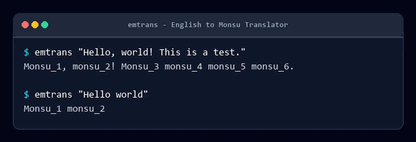 EMTranslator screenshot 1