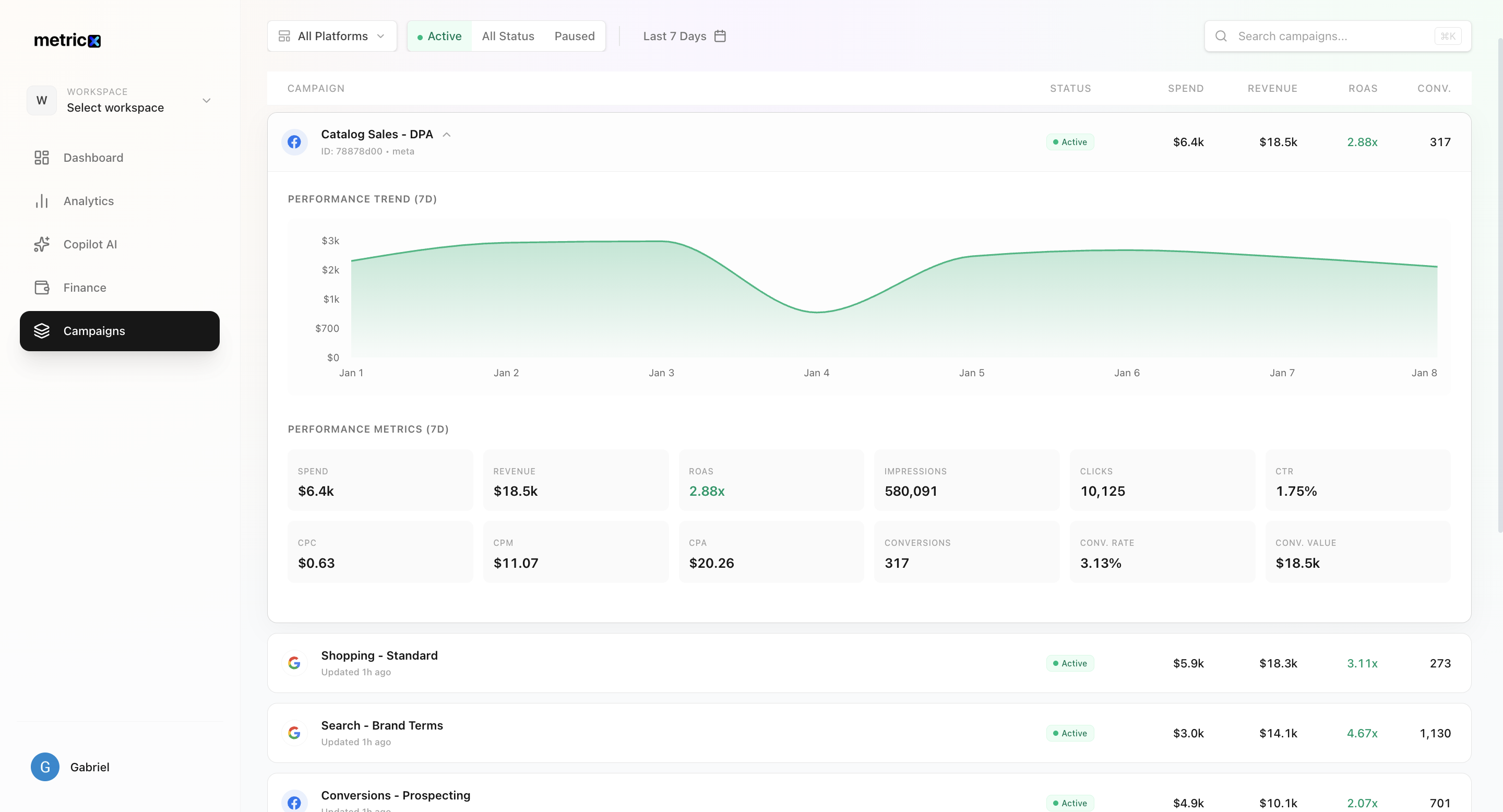 metricx gallery image