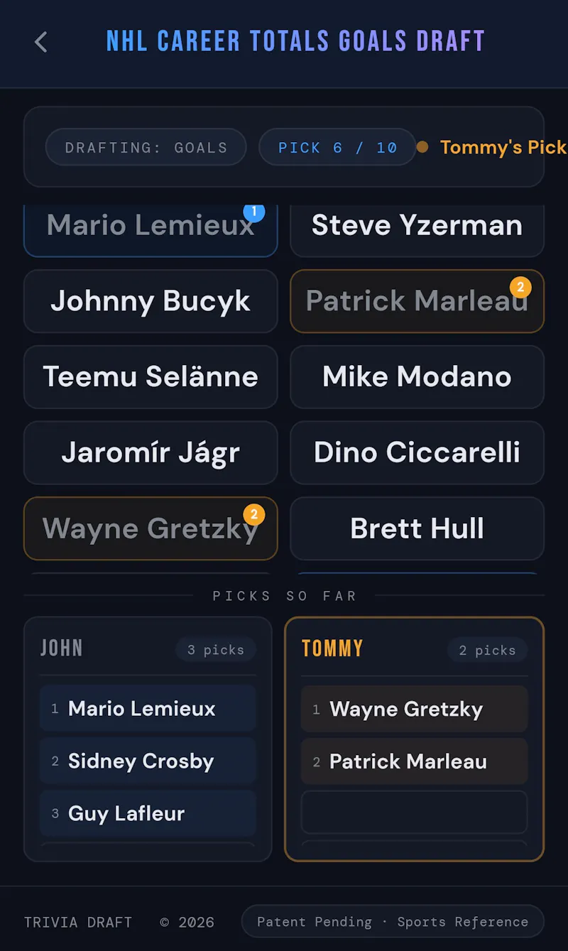 Trivia Draft screenshot 3