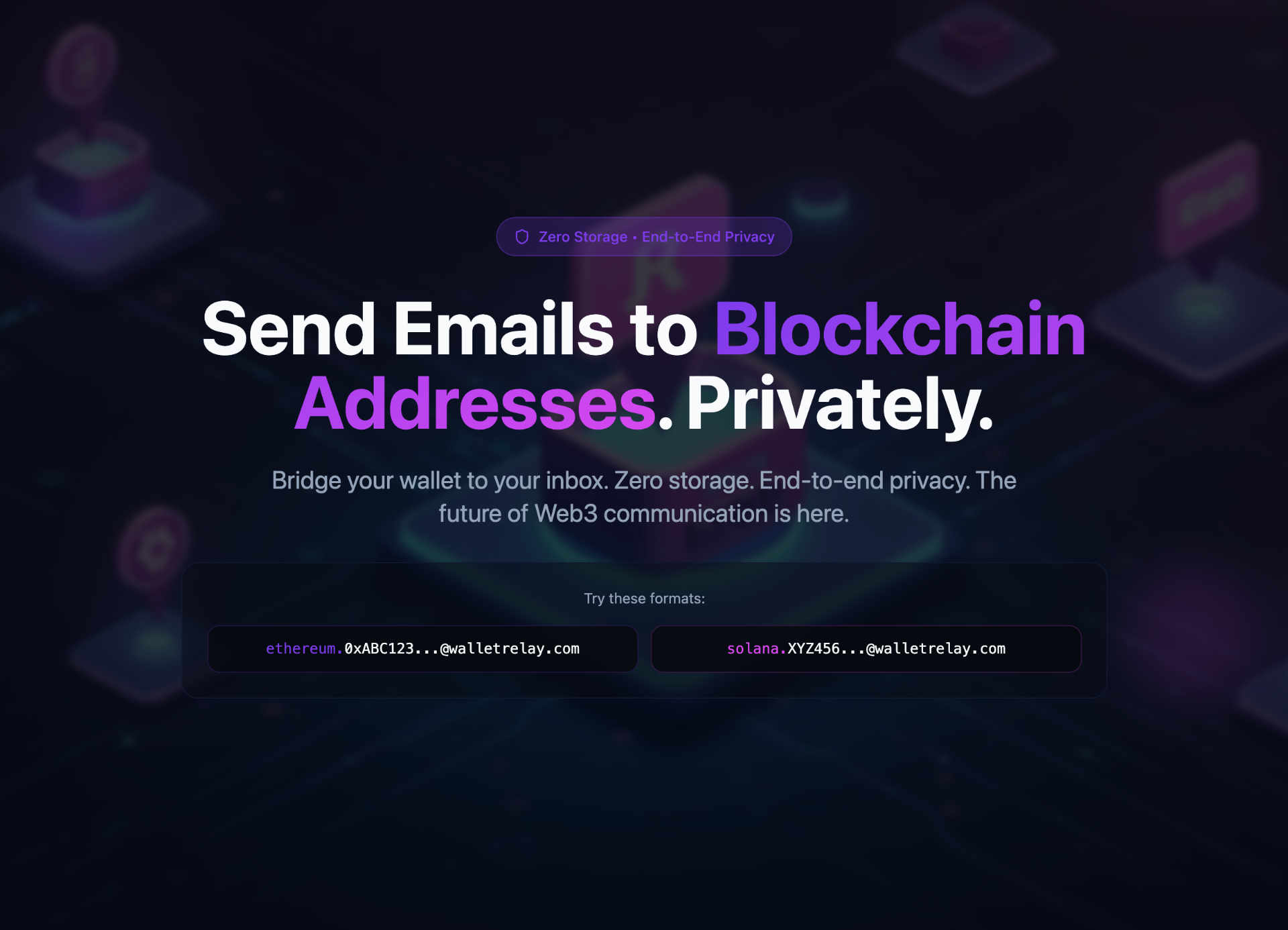 Media Walletrelay - Gửi email đến địa chỉ blockchain 1