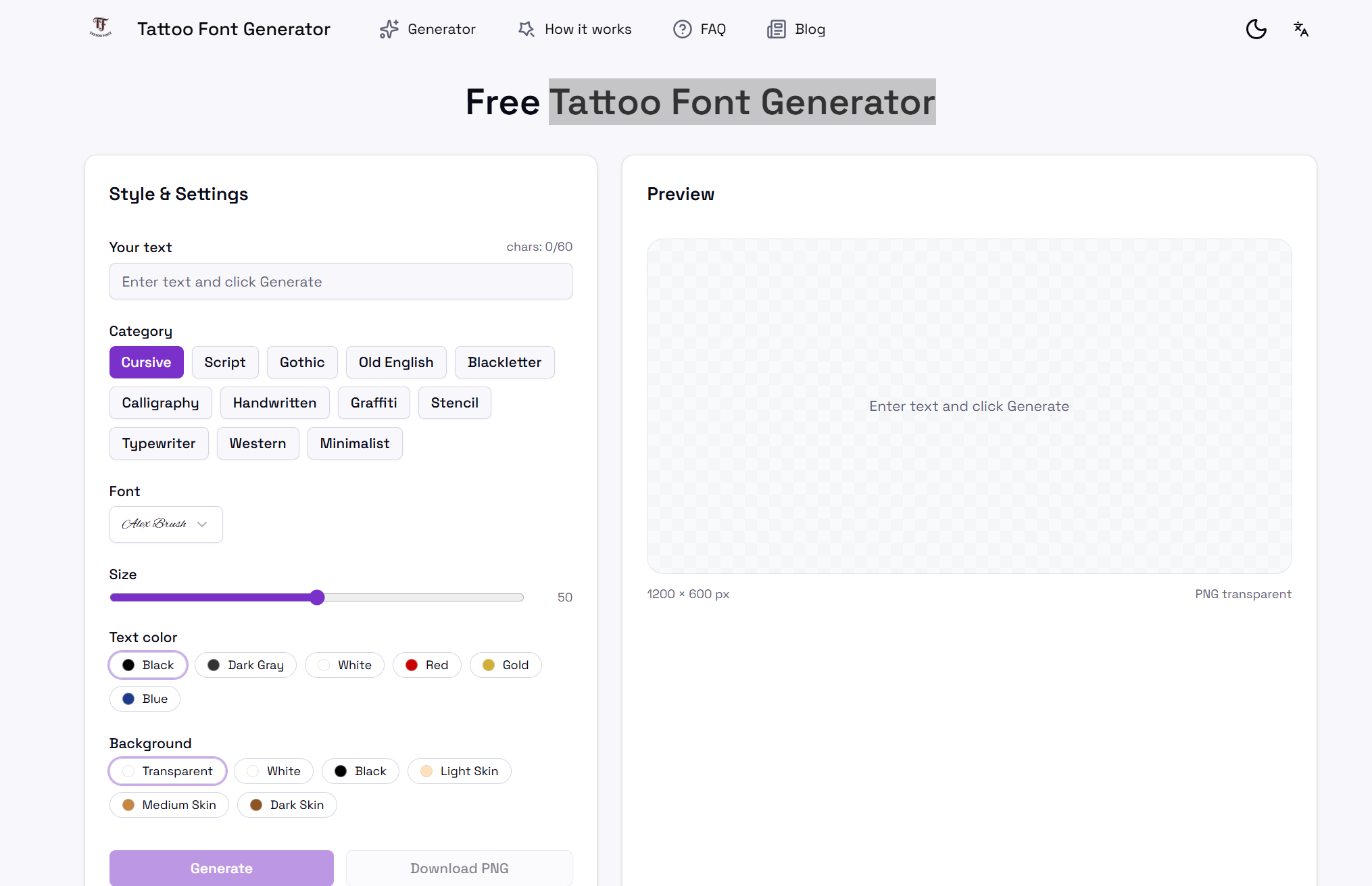 Tattoo Font Generator gallery image