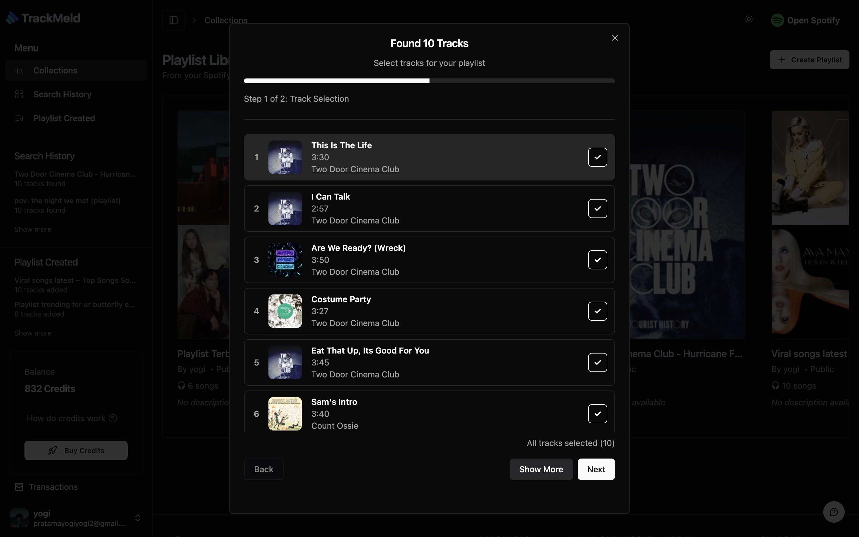 Трекмельд - YouTube для Spotify Playlist Converter медиа 3