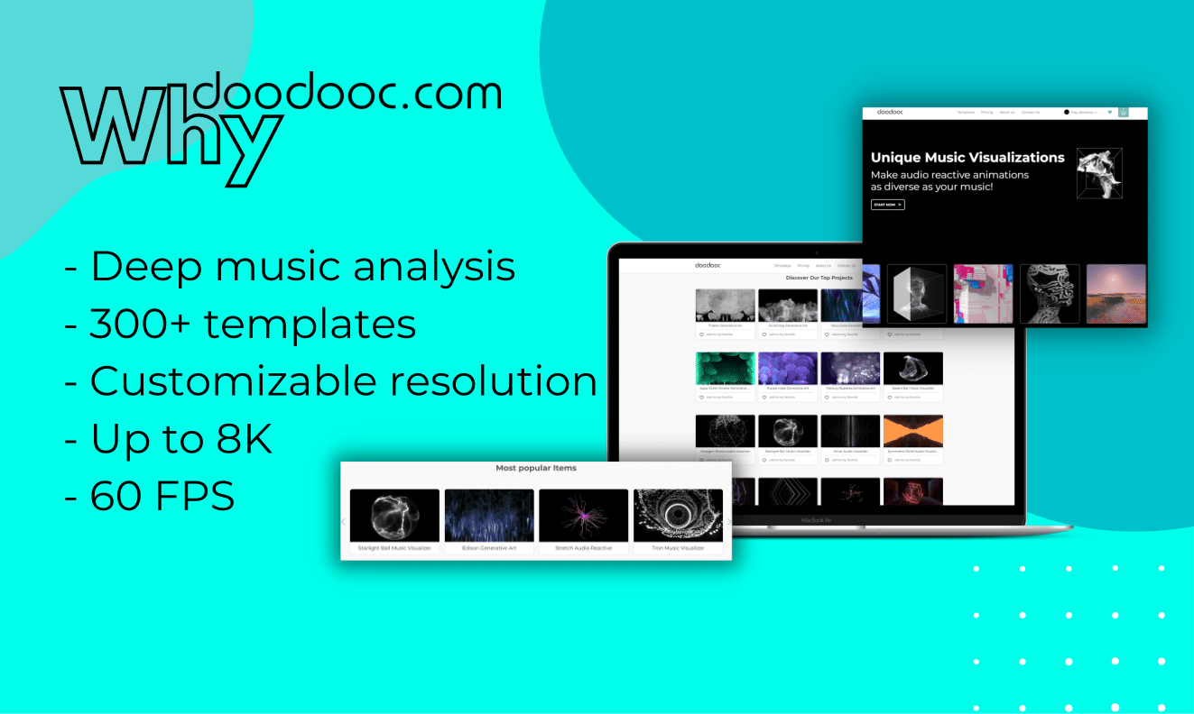 Doodoooc Music Visualizer - 온라인 생성 음악 시각화 플랫폼 미디어 2