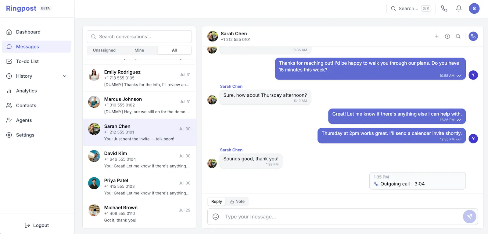 Ringpost screenshot 1