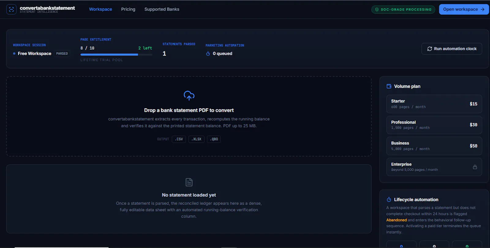 Convertabankstatement.com screenshot 3
