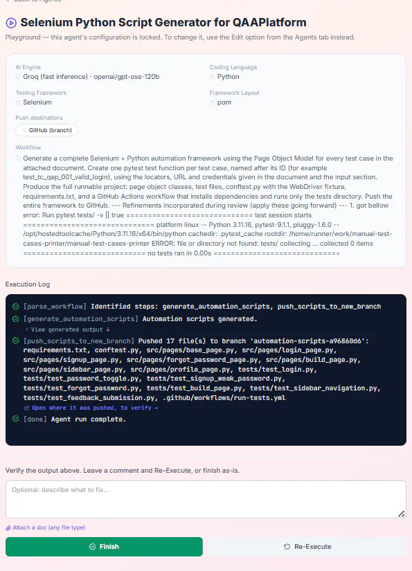 QA Agent Builder gallery image