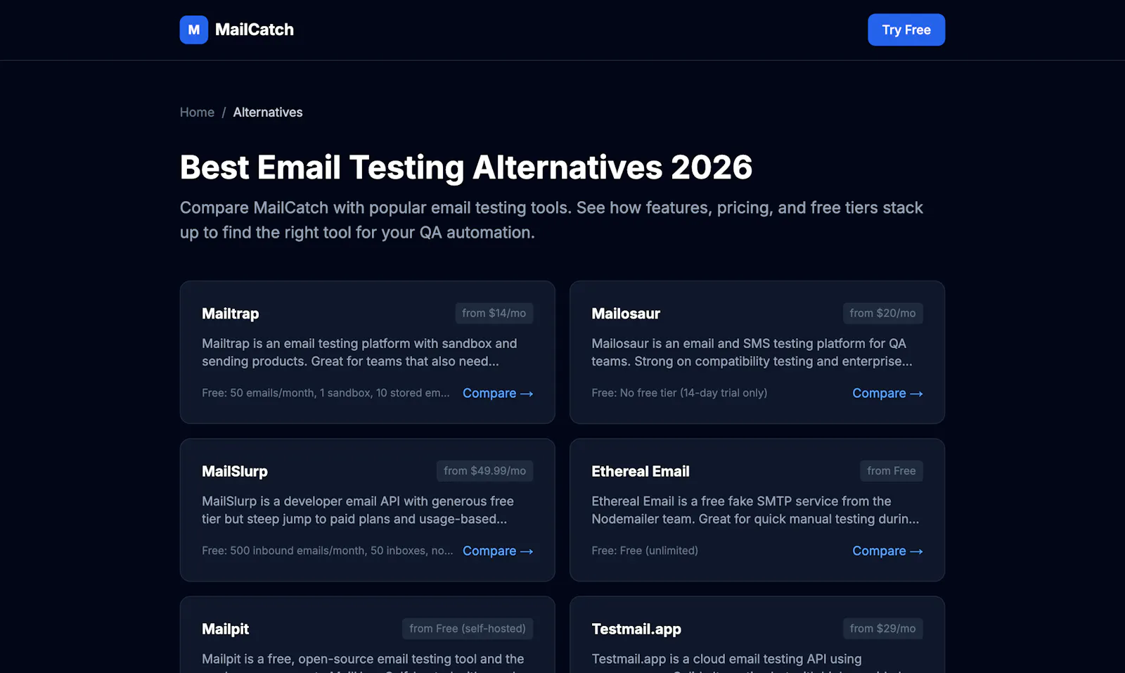 MailCatch screenshot 2