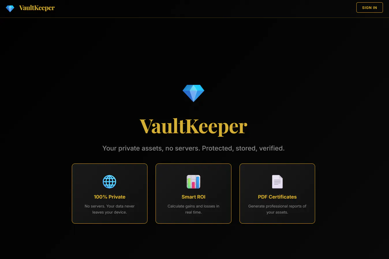VaultKeeper product banner