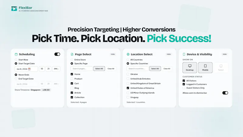 FlexiBar: AI Announcement Bar screenshot 6