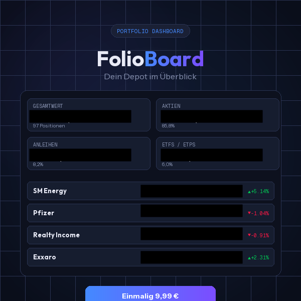 FolioBoard - Product Hunt launch logo and brand identity