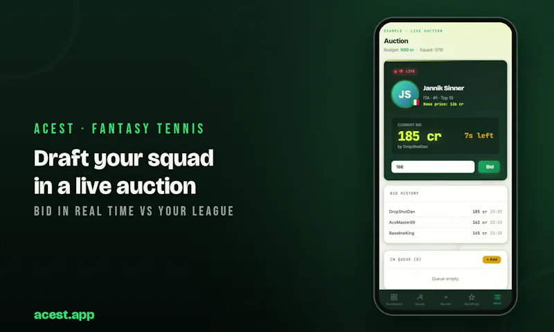 Acest — Fantasy Tennis screenshot 2