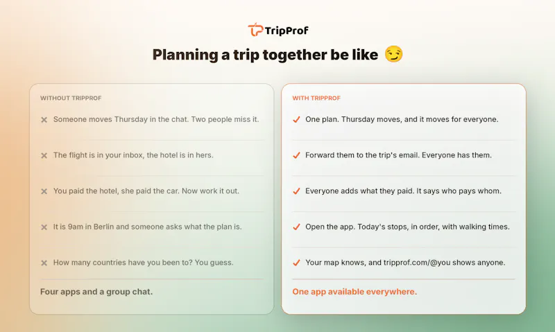 TripProf screenshot 1