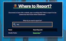 Where to Report? media 2