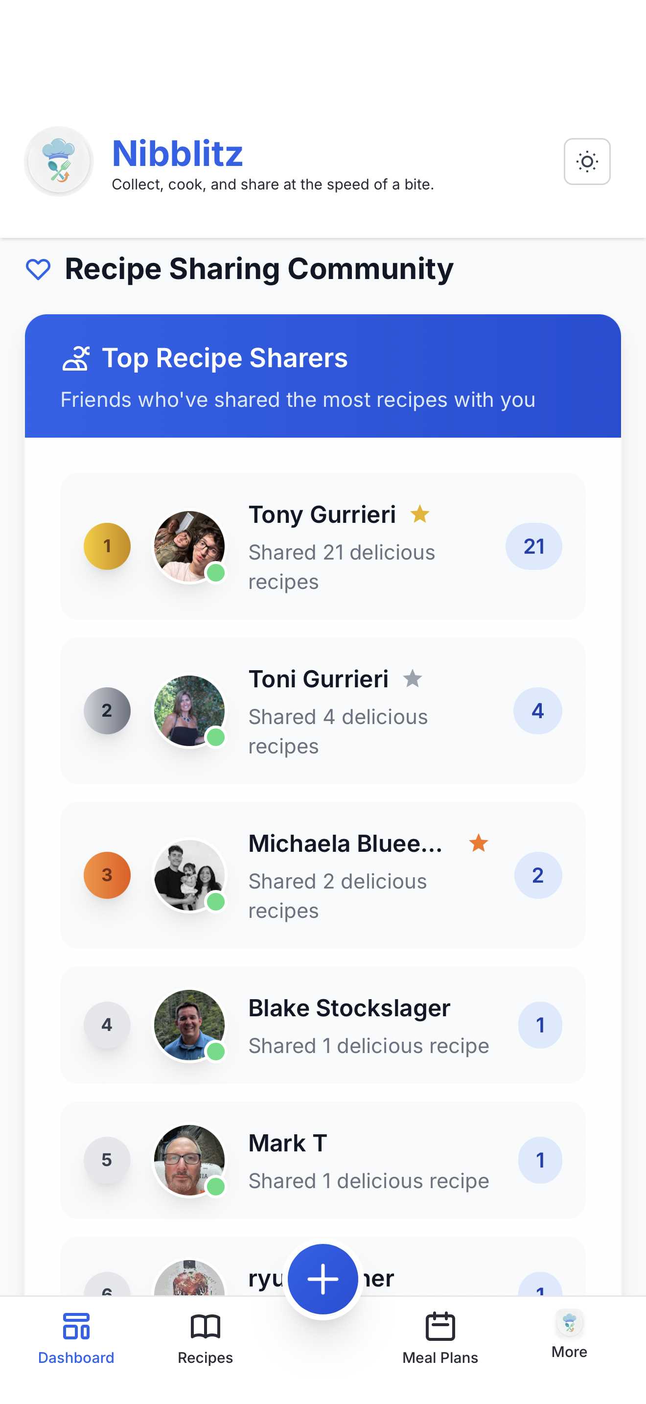 Nibblitz — Makes your recipes social gallery image