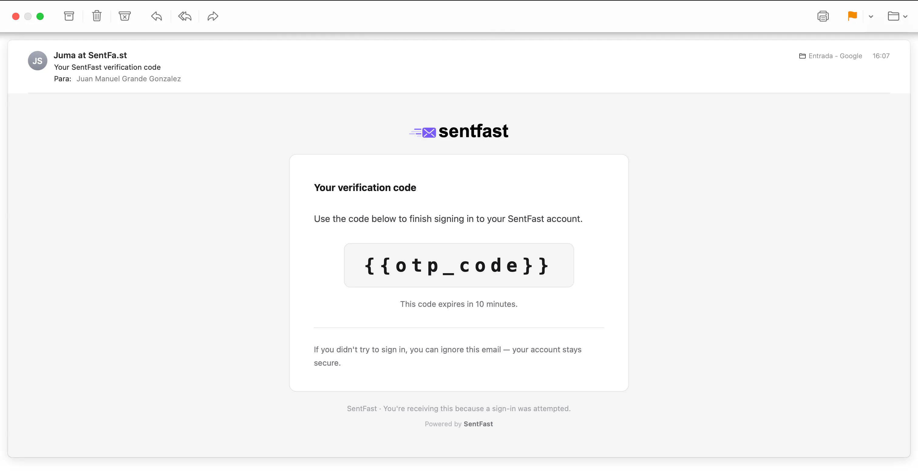 SentFast gallery image