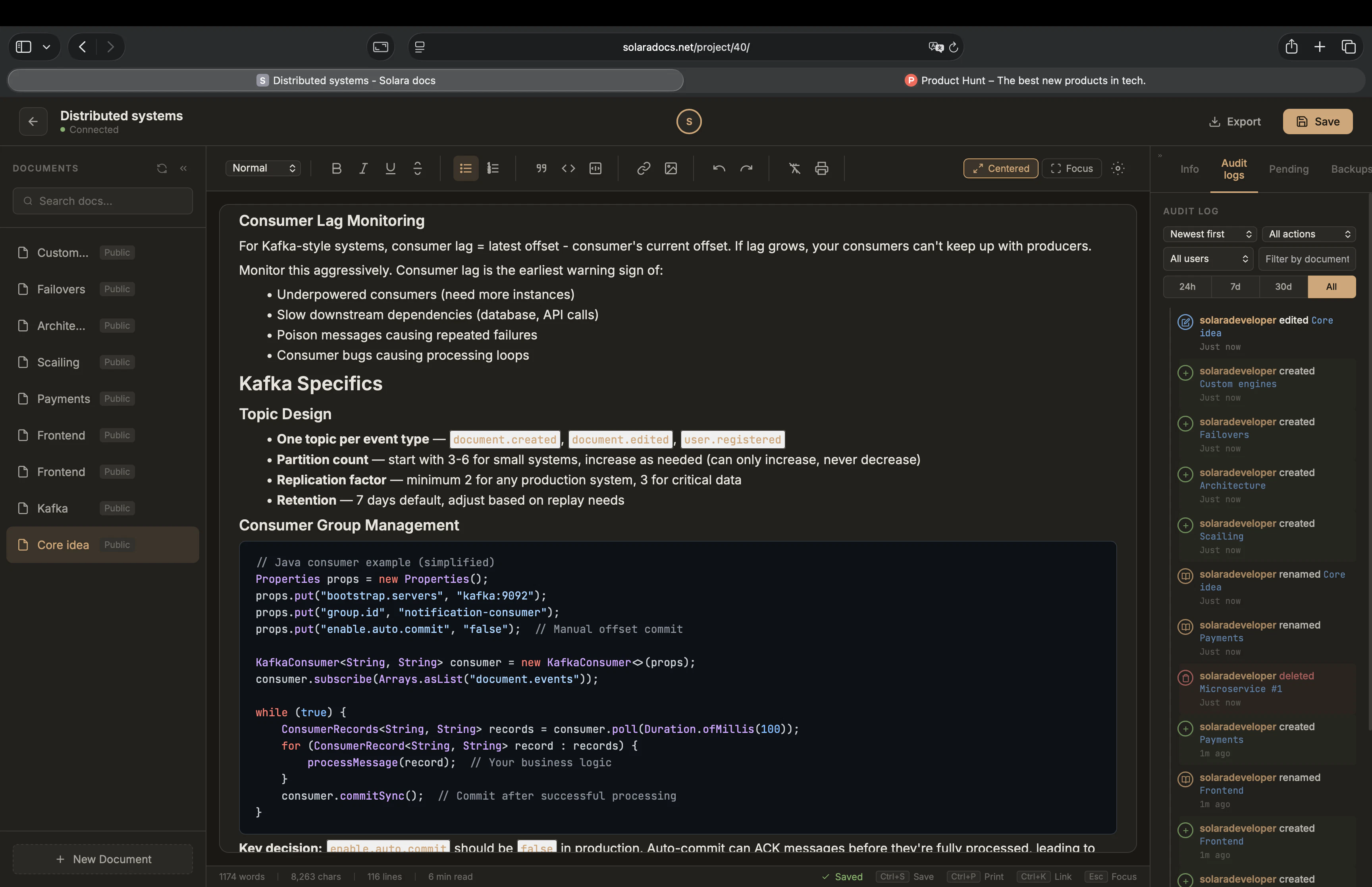 SolaraDocs - Document collaboration screenshot 1