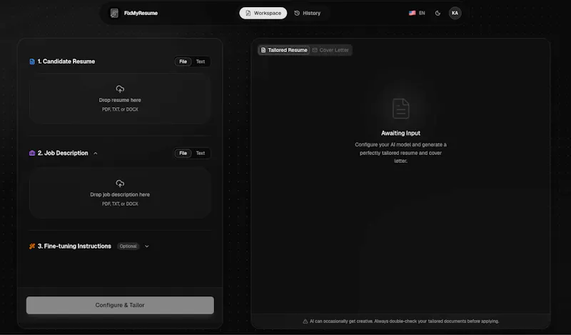 FixMyResume screenshot 1