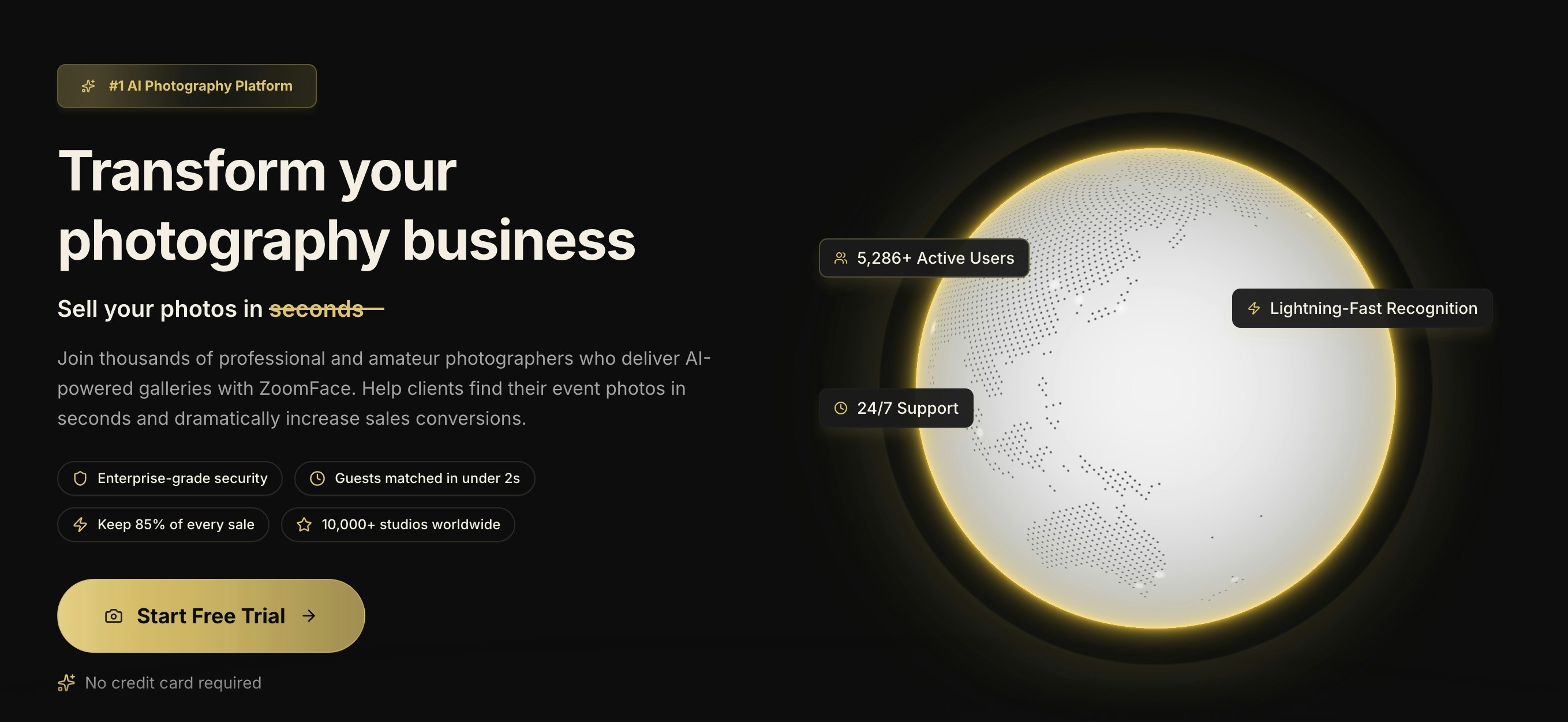 ZoomFace - Main product screenshot demonstrating key features and user interface