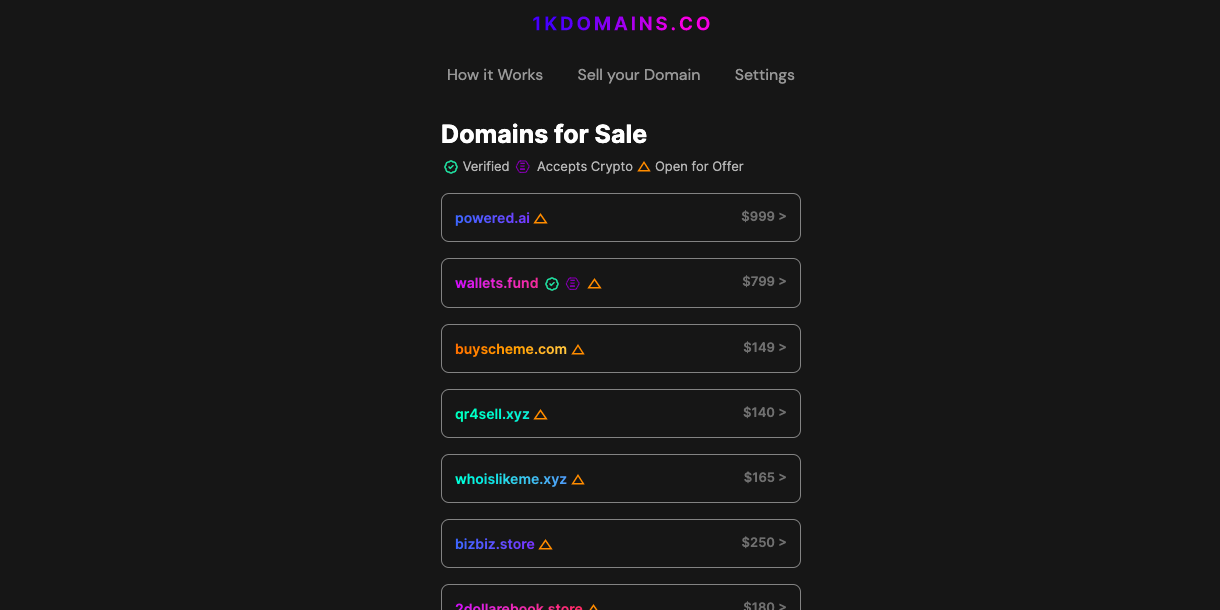 1KDomains.co - Sell your Domains gallery image
