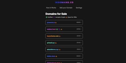 1KDomains.co - Sell your Domains gallery image