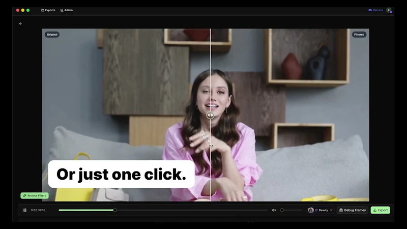 Filterbloom screenshot 1 (video preview)