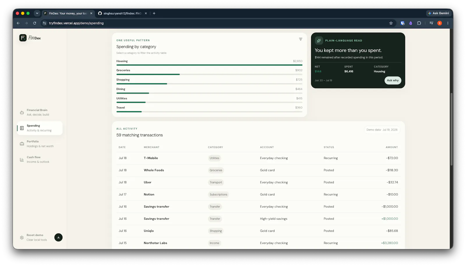 FinDex screenshot 7