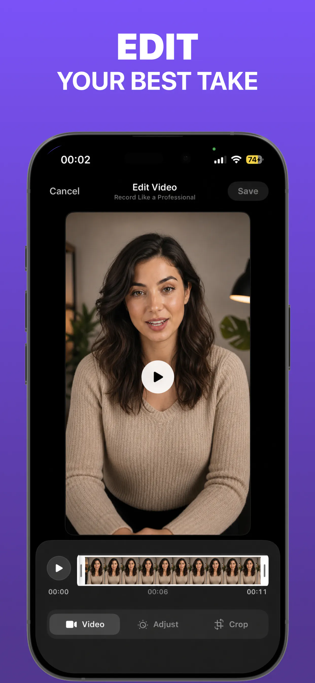 Teleprompter for video gallery image