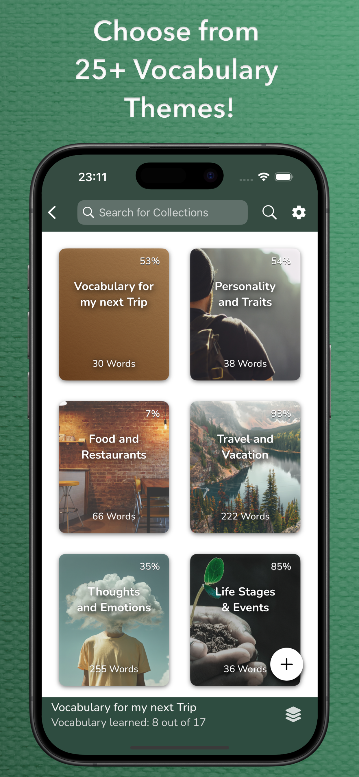 وسائط VOCABU: بطاقات وميض المفردات التي تعمل بذوها AI - من السفر إلى الامتحانات - تعلم المفردات التي تهمك 5