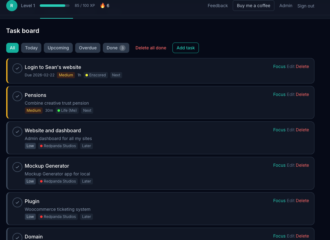 LifeOS - Screenshot 3 showing product features and functionality