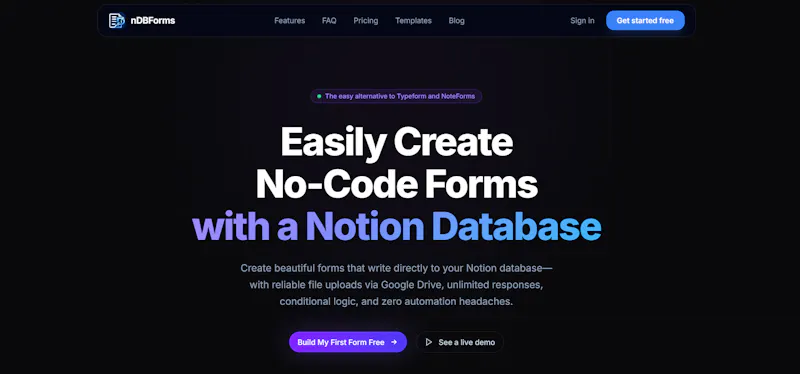 nDBForms  screenshot 1