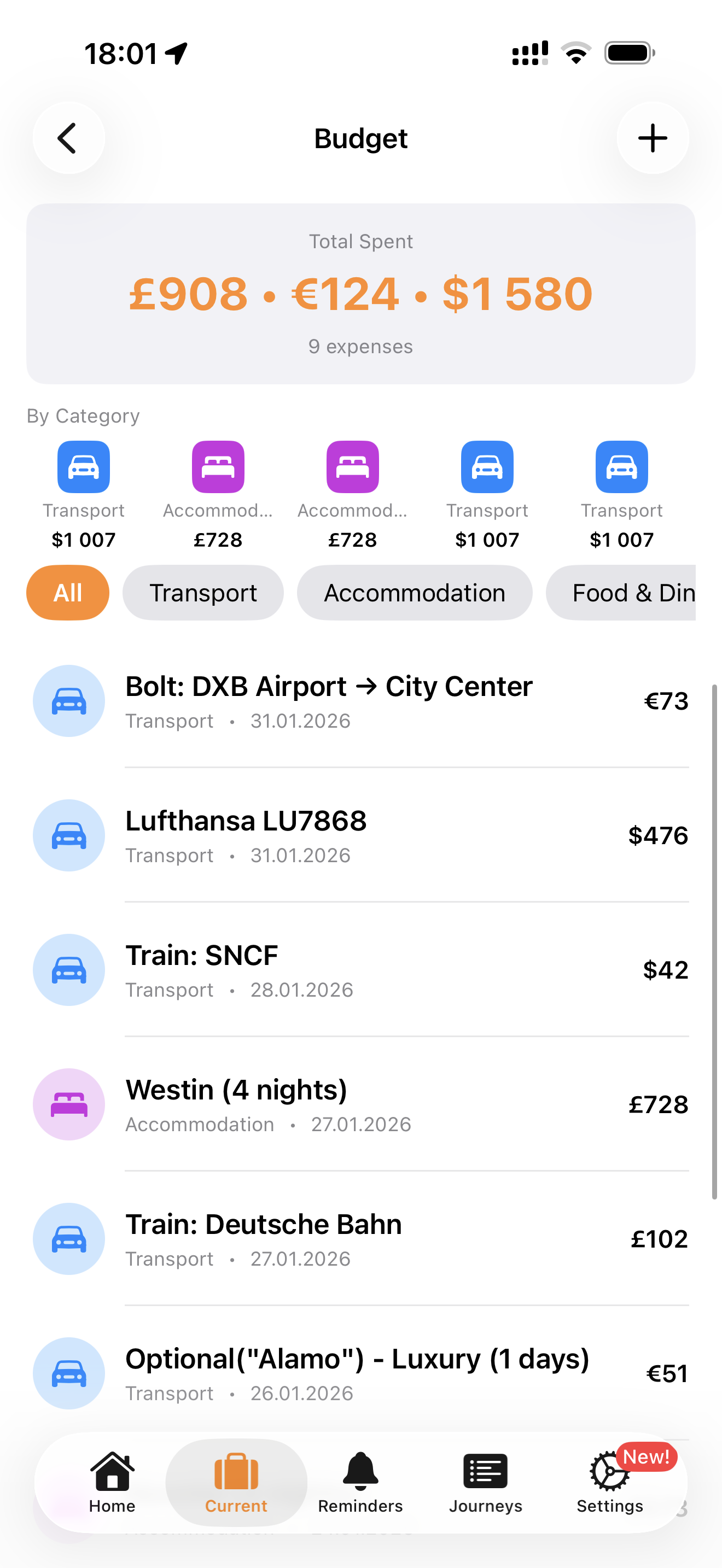 Journey Wallet - Screenshot 4 showing product features and functionality