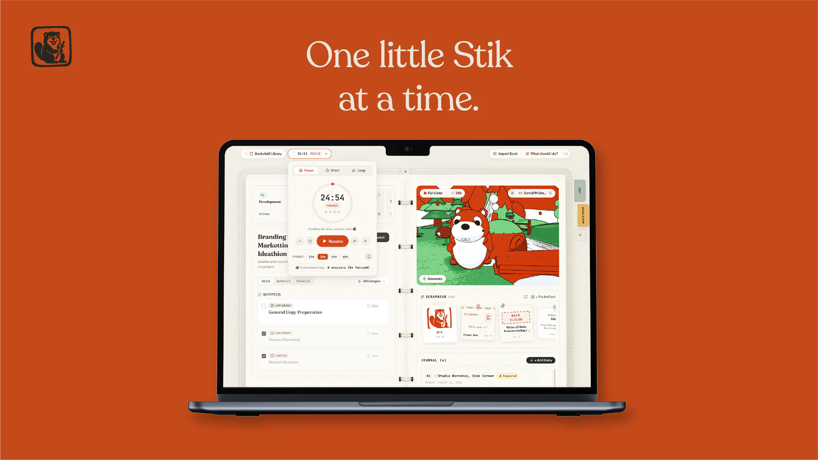 Stik Personal Project Journal screenshot