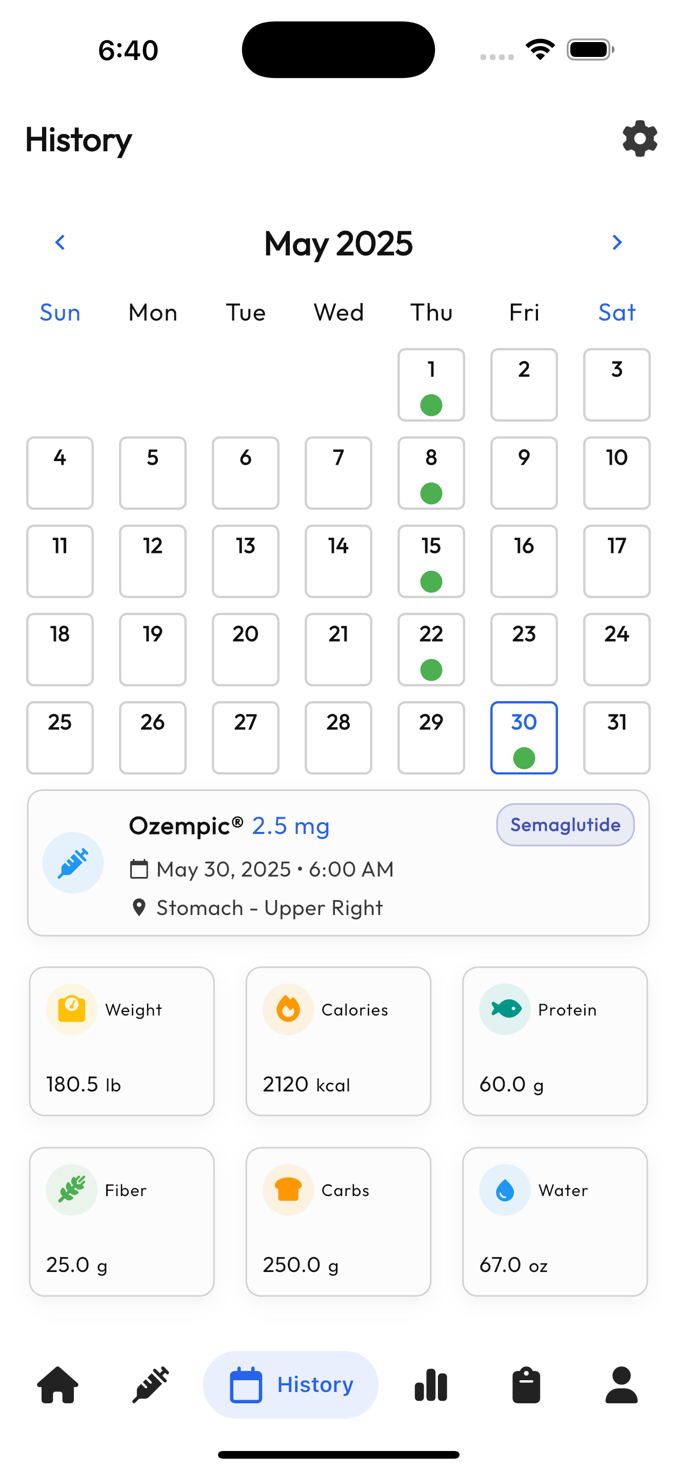 GLP1 Tracker - GLP1 Medication Tracking Log media 3