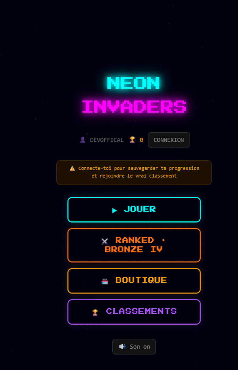 NEON INVADERS screenshot 3