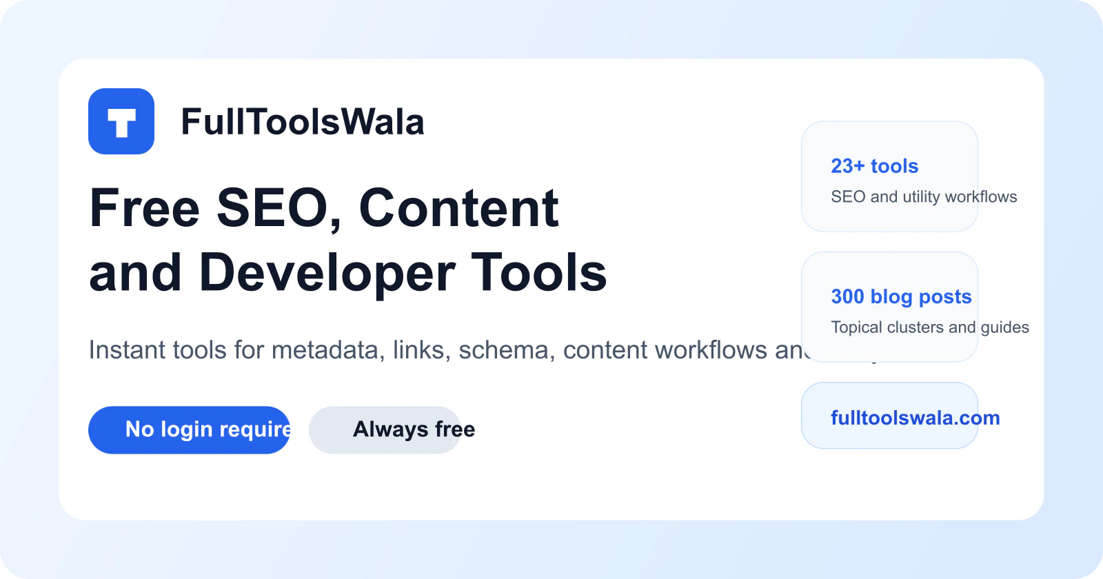 FullToolsWala — Free SEO, Content Tools screenshot 1