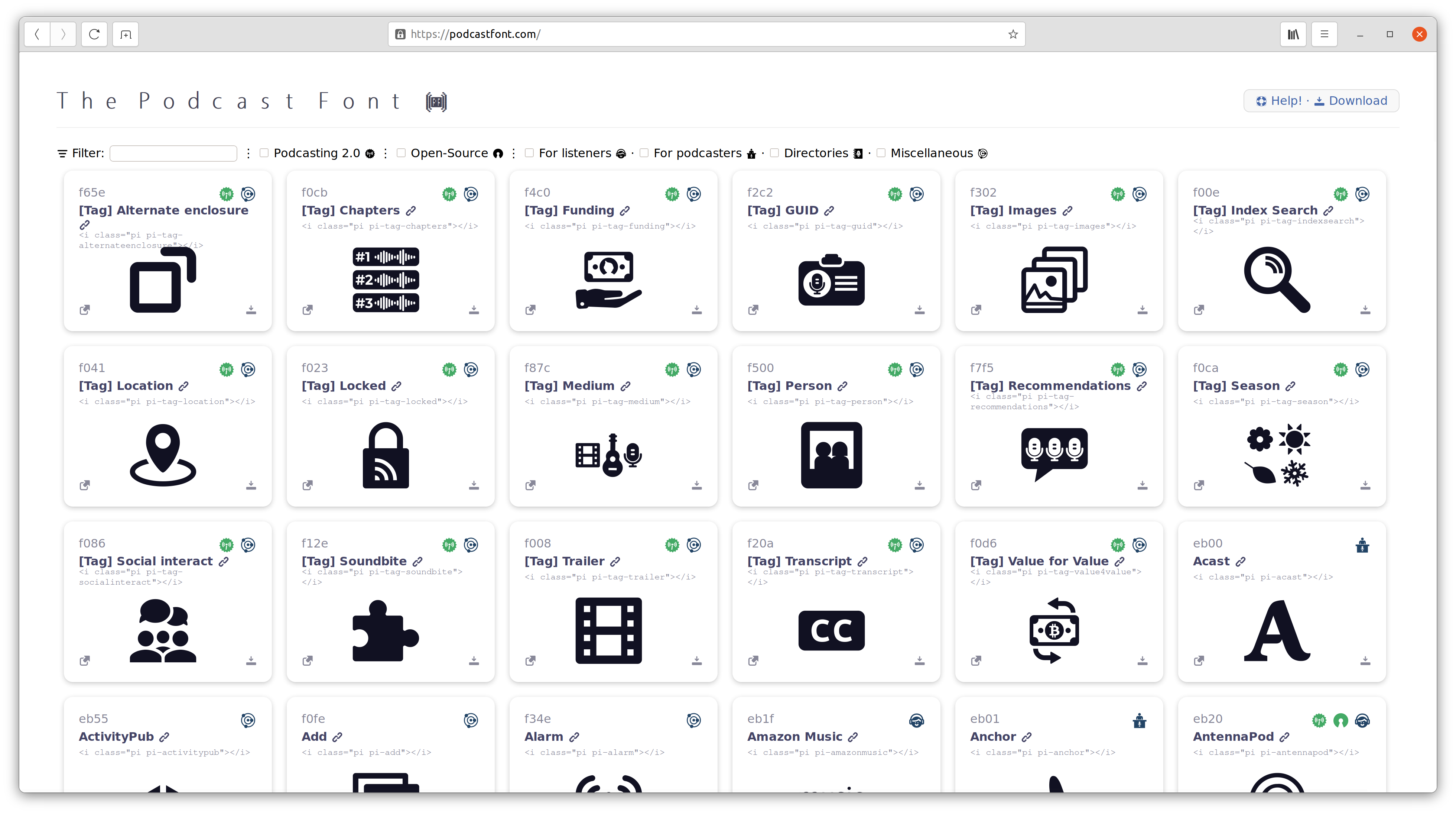 The Podcast Font gallery image