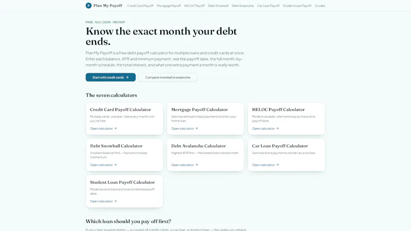 Plan My Payoff screenshot 1