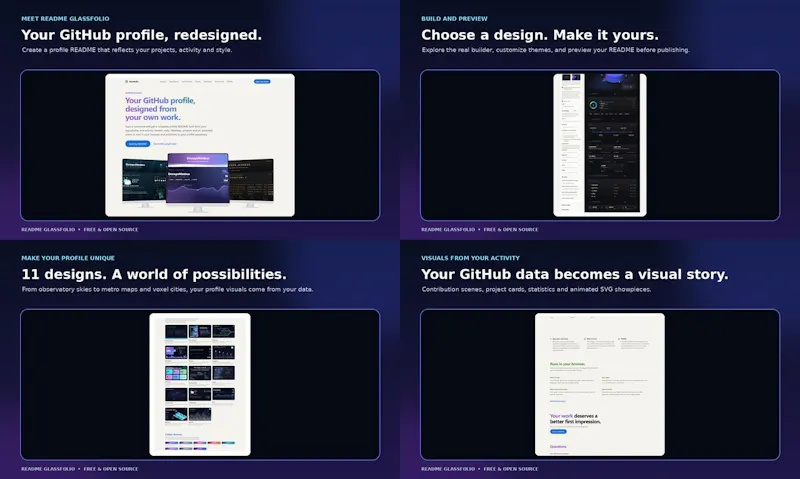 README Glassfolio screenshot 3
