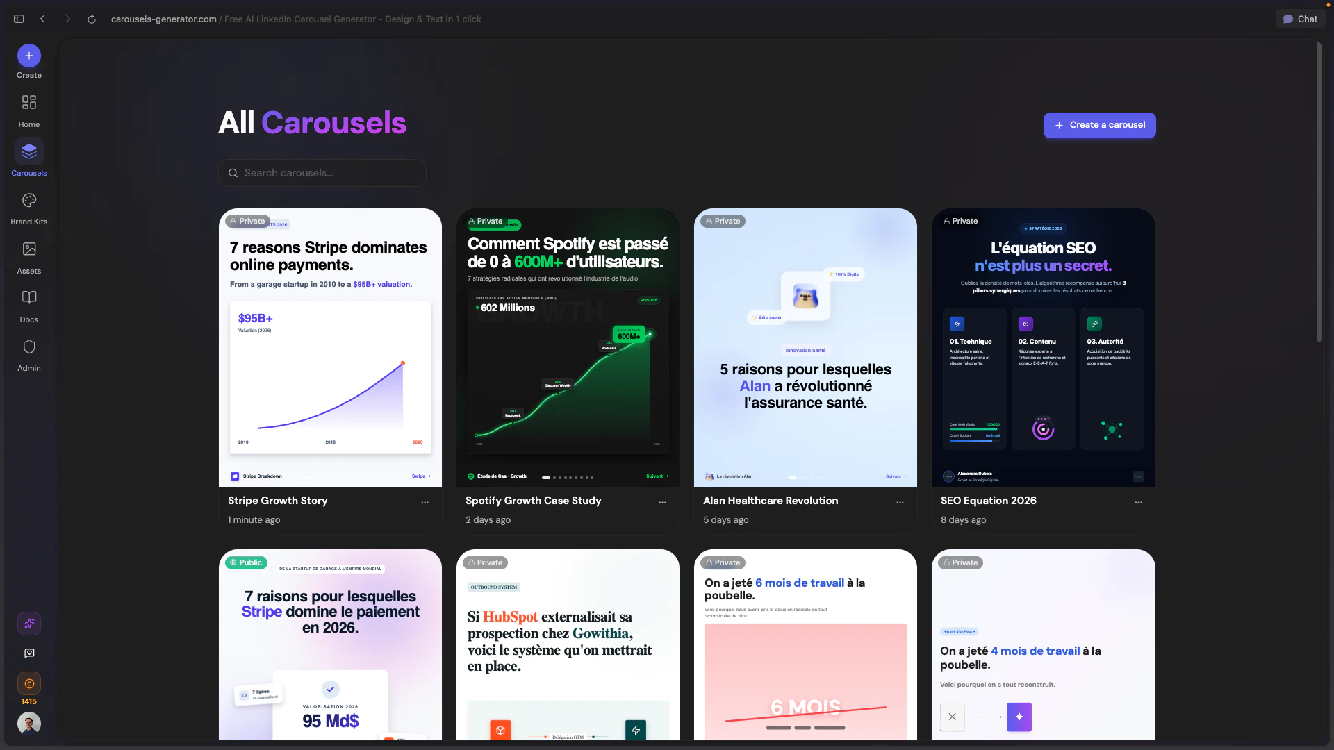 Carousels Generator screenshot 6